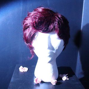 Plum Colored Pixie Cut Wig
